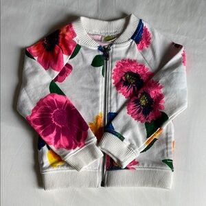 Floral Kids Zip-Up Jacket